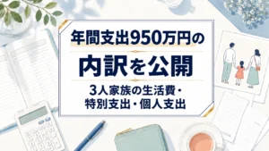 年間支出の内訳を公開